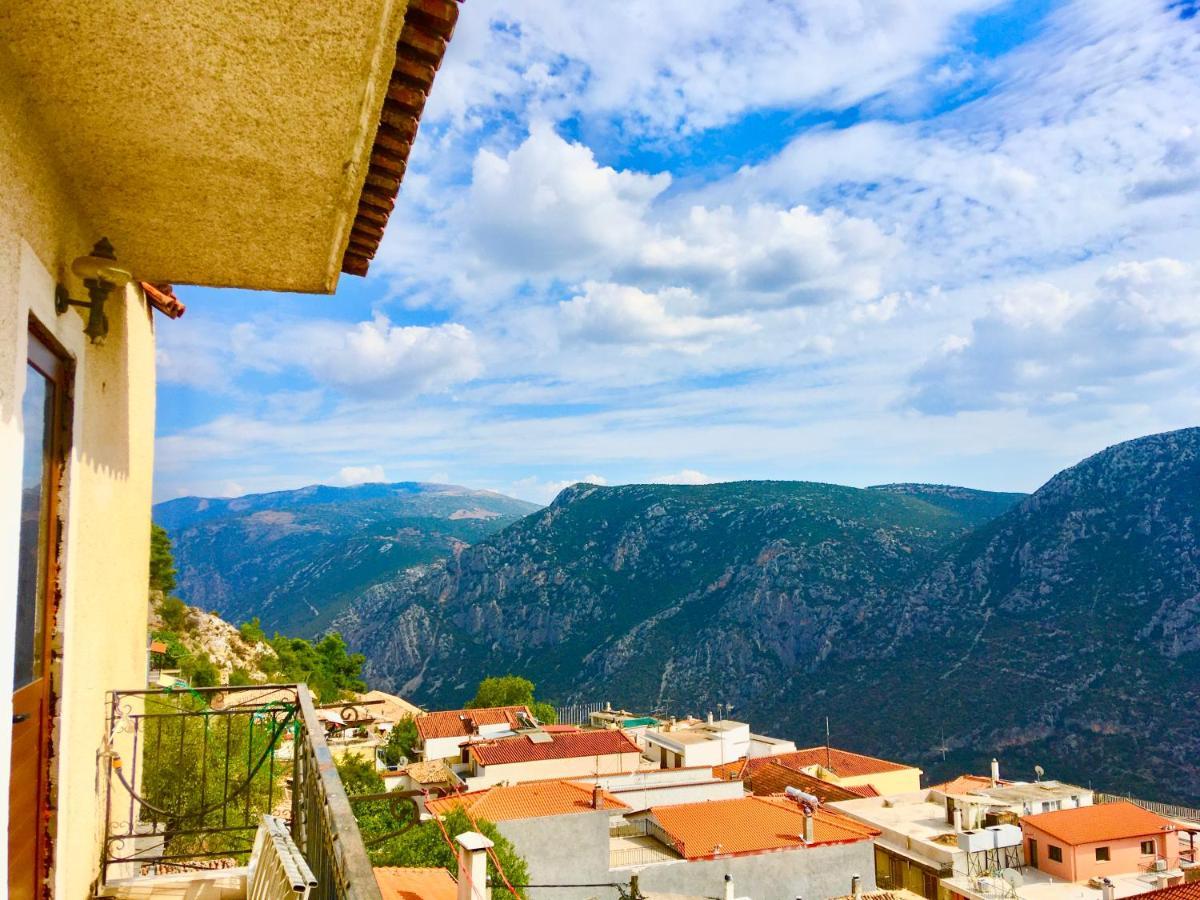 Delphi Celebrity V I P The Navel Of The Earth, Center-Delphi-Penthouse Galaxy&Sky Panoramic View, Harmony&Yoga Apartment ภายนอก รูปภาพ